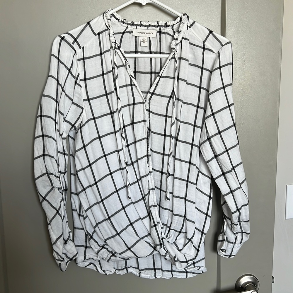 Plaid Top